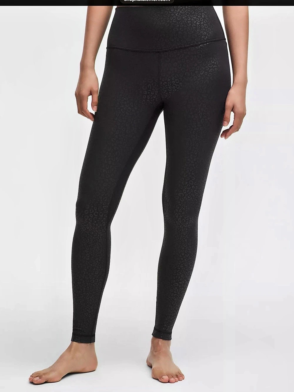 Lululemon Align High-Rise Pant 28” Leopardo Shift Micro Emboss Black